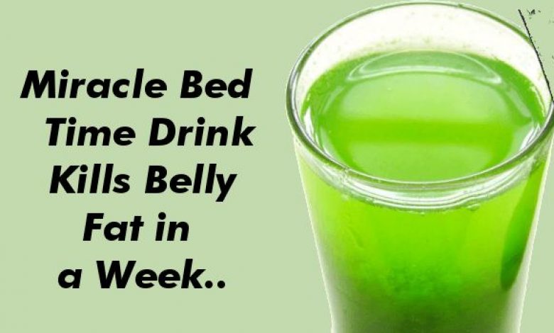 Bedtime Drink to Lose Belly fat Overnight