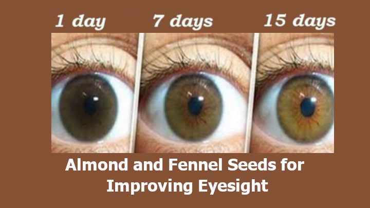 Almond and Fennel Seeds for Eyesight
