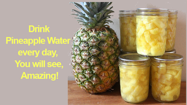 Pineapple infused water