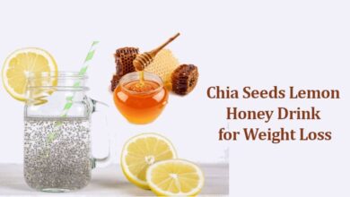 Chia Seeds Lemon Honey Drink for Weight Loss